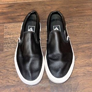 Black Leather vans!